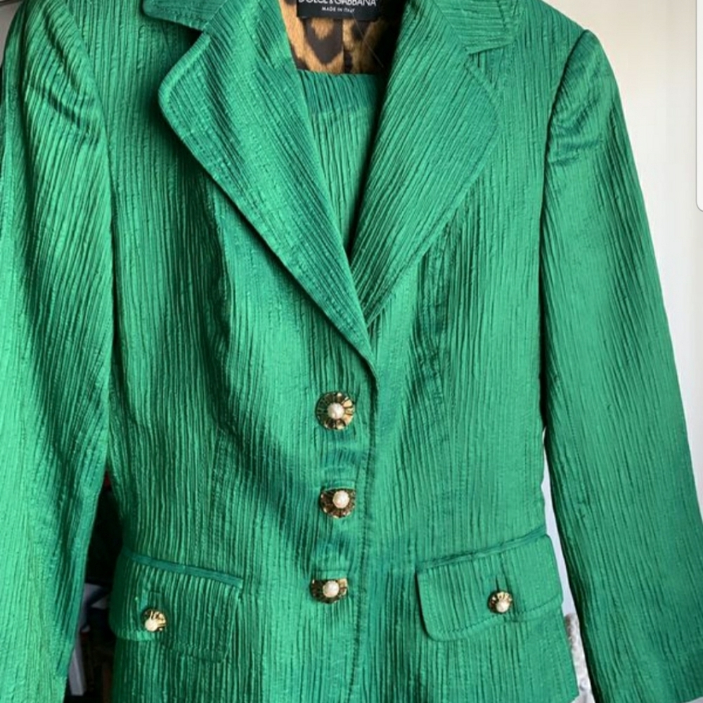Dolce&Gabbana green suit